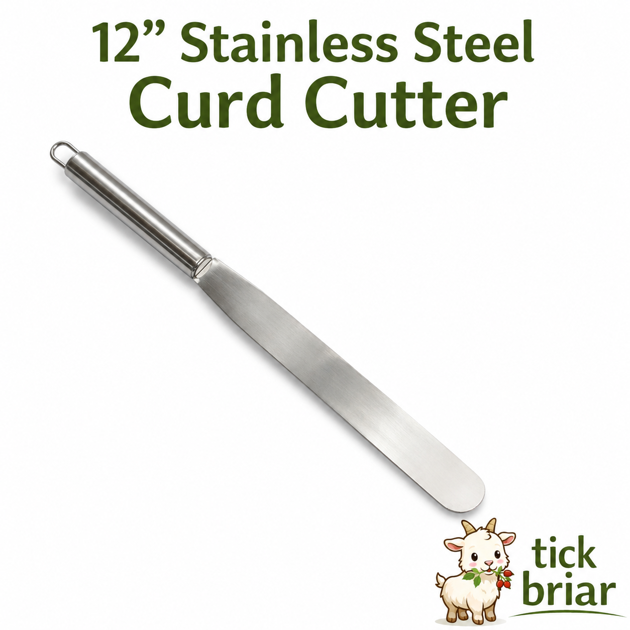 12" Curd Stainless Steel Curd Knife – Precision Cutting for Better Curds