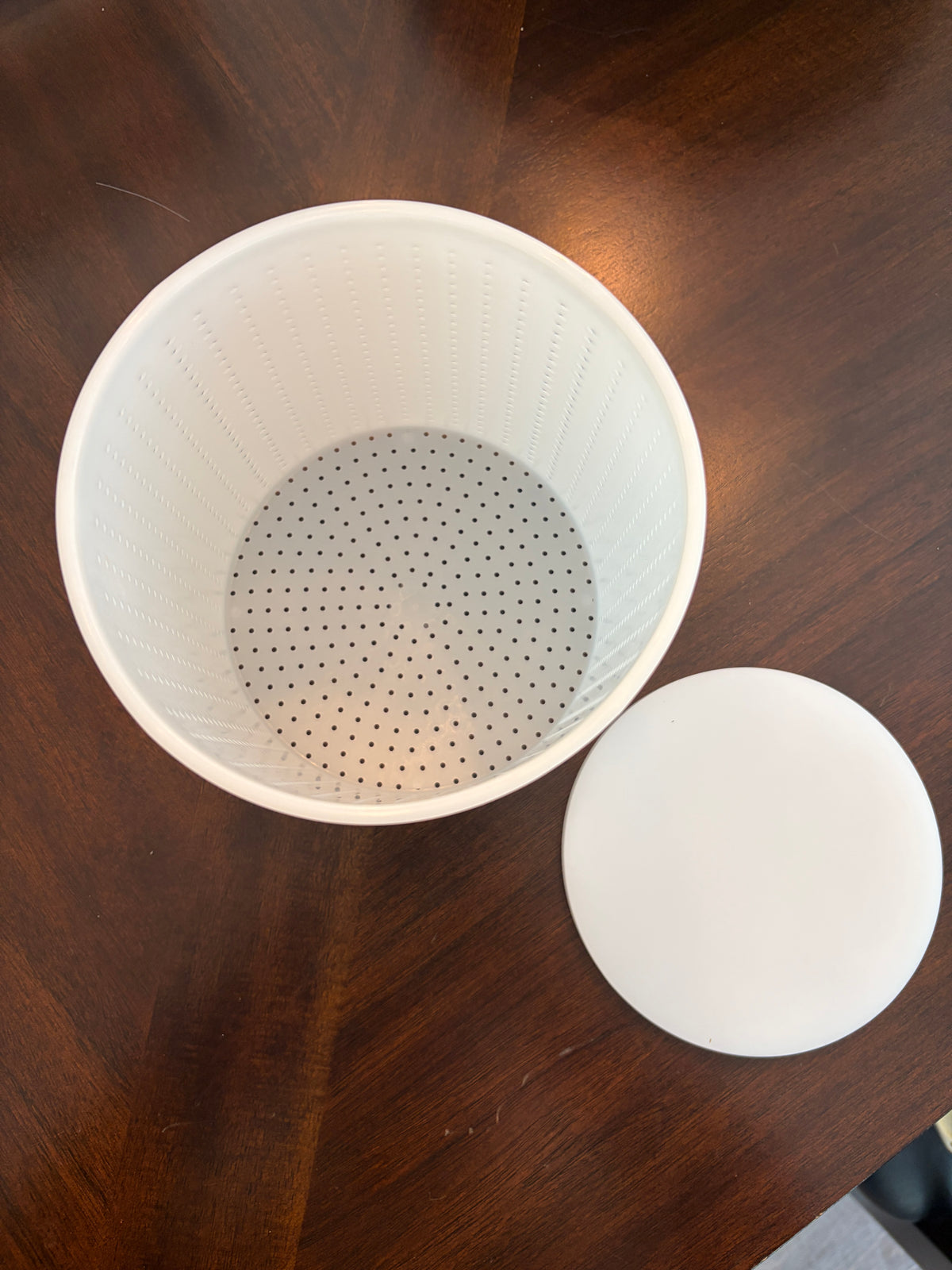 Cheese Mold and Follower- 2 to 4 gallon capacity, soft and hard cheeses.