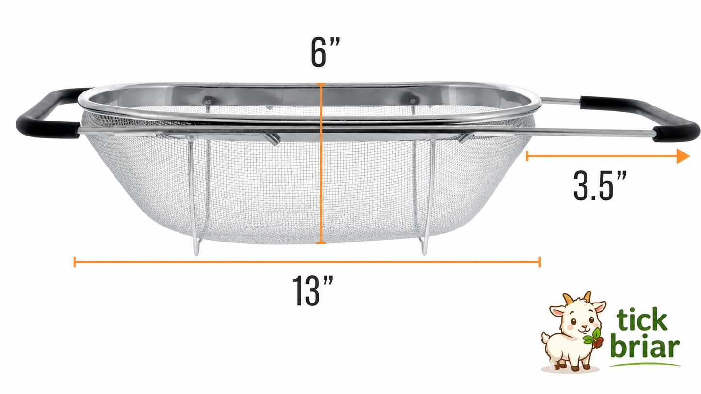 Strainer Large (6QT) for 3-5 Gallon Batches of Cheese