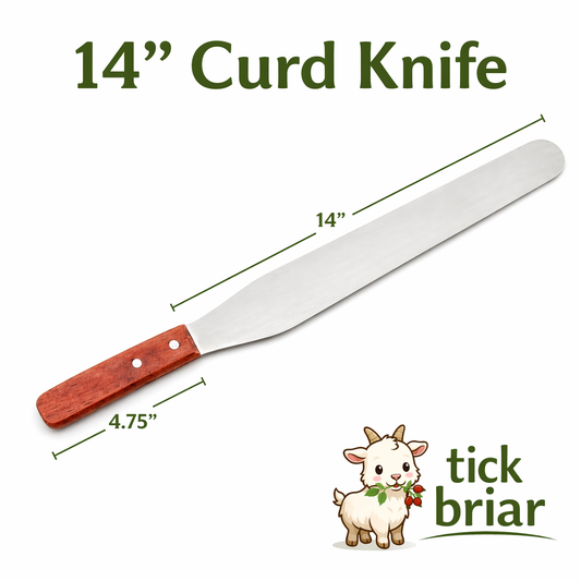 14" Curd Knife with Wood Handle and Stainless Steel Blade