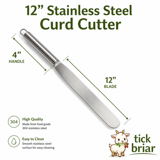 12" Curd Stainless Steel Curd Knife – Precision Cutting for Better Curds