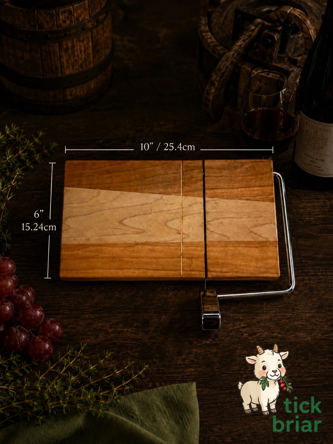 Handmade Solid Wood Cheese Slicer