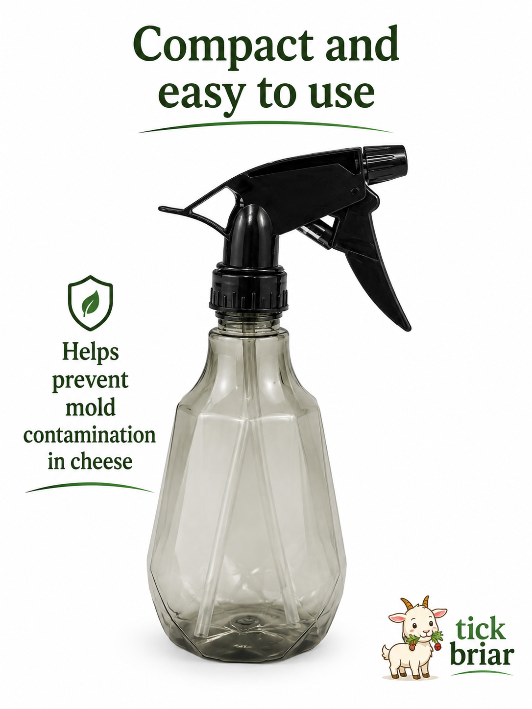 Spray bottle for Vinegar/Water Solution - Sanitize and Prevent Mold