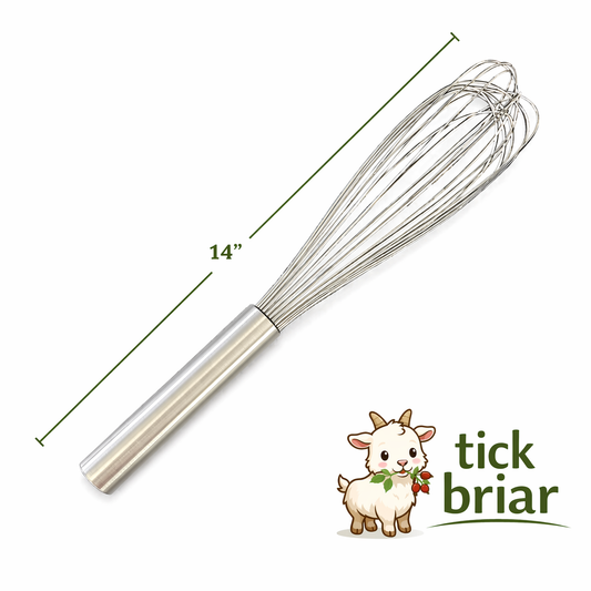 14" Stainless Steel Fine Curd Cutting Whisk- For Curds Smaller Than 1/4”