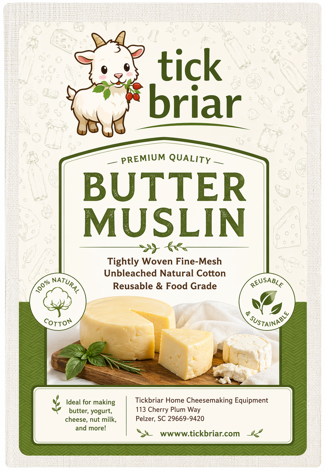 Butter Muslin (1 sq. yd.)