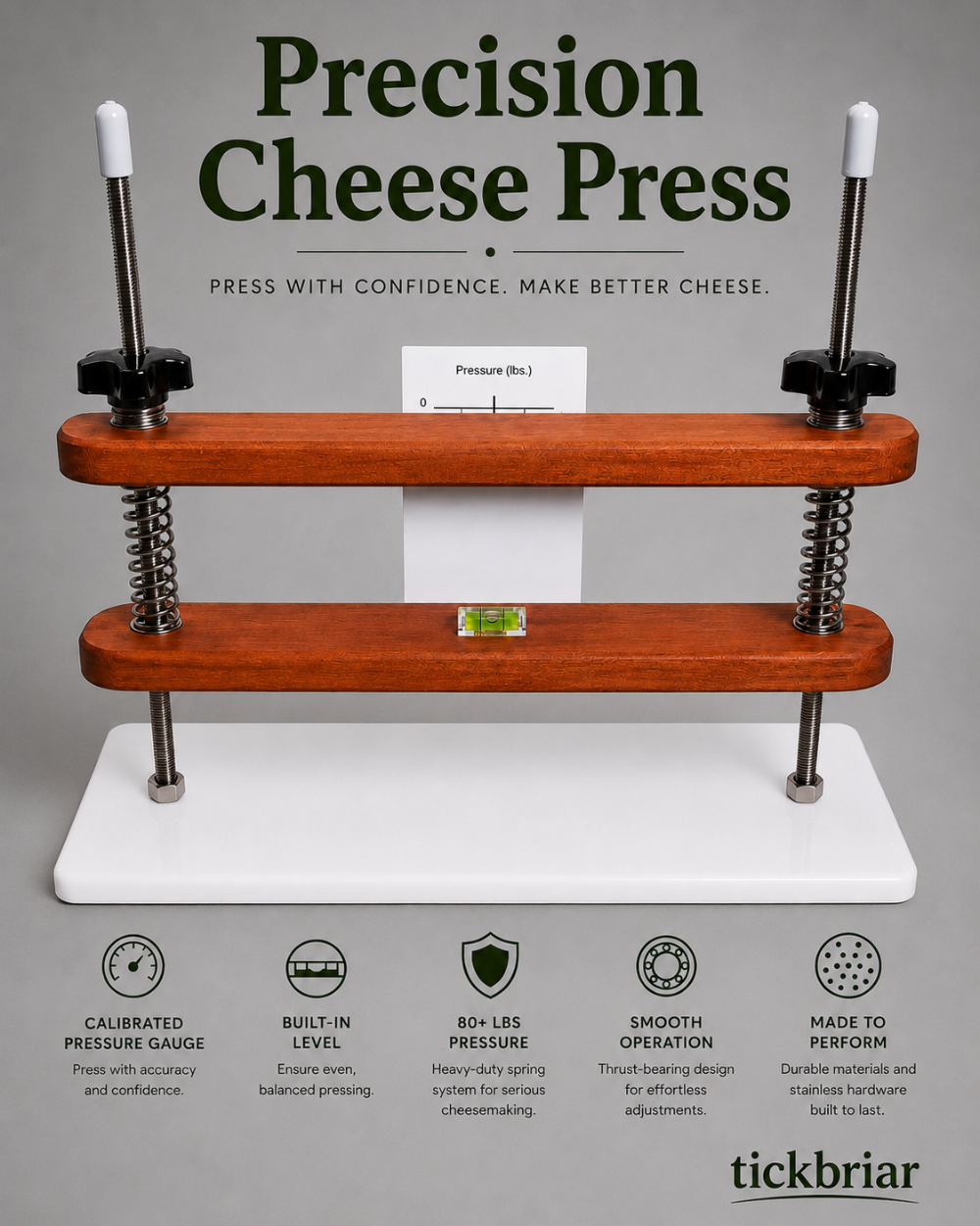 Precision Cheese Press