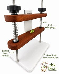 Precision Press dual mounted 80lb springs and stainless hardware with a waterproof draining mat included