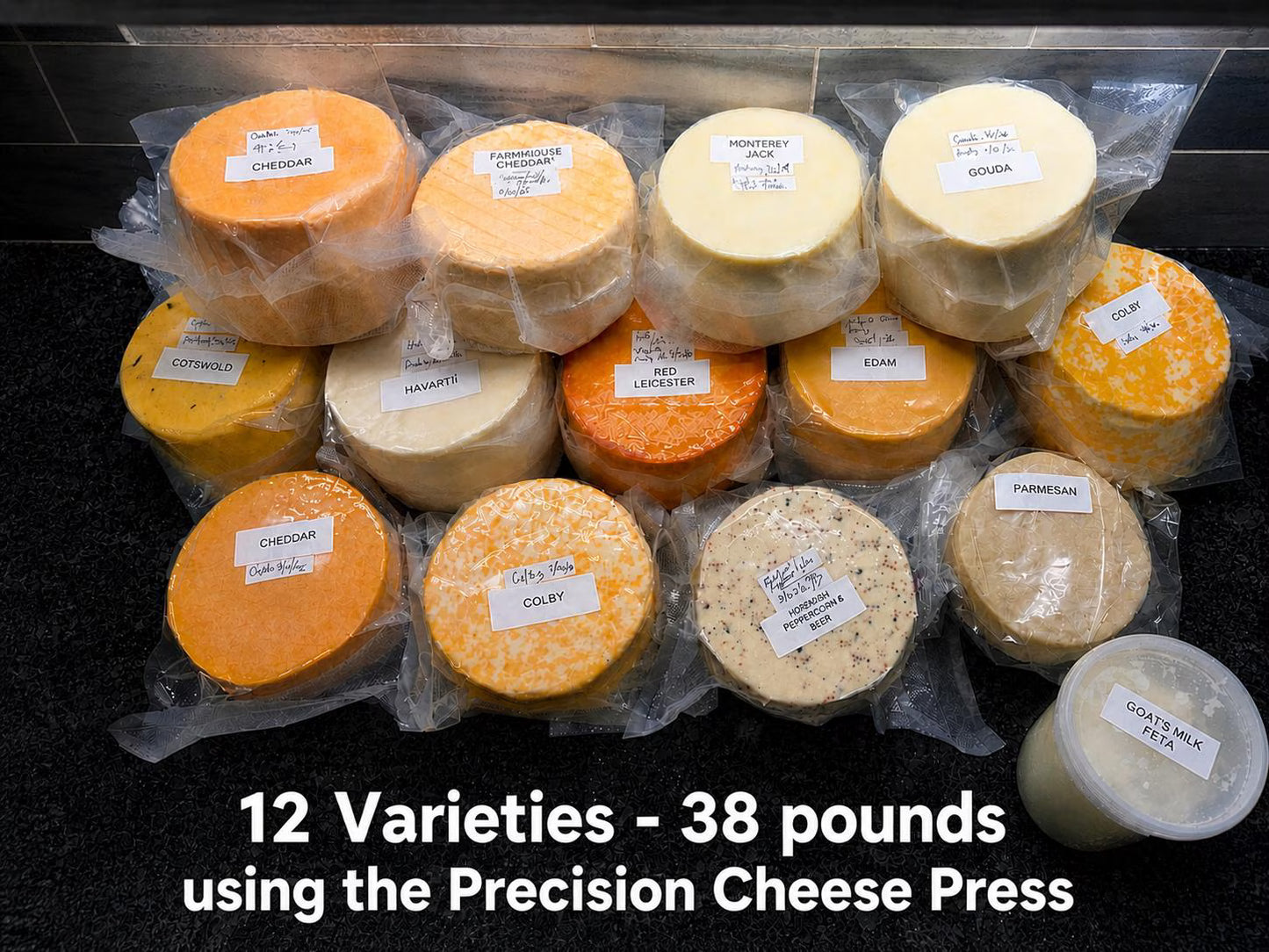 Precision Cheese Press - Mounted Gauge and Level/ Accurate Pressing