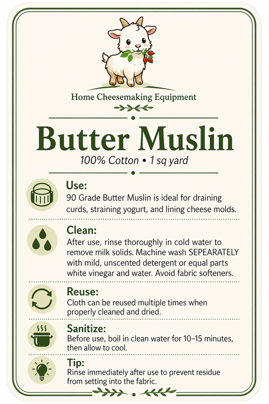 Butter Muslin 1+ sq. yd. (Dim. 39"x36")