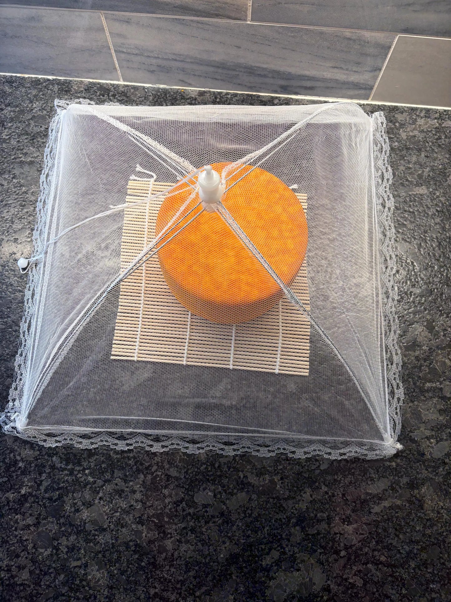 Cheese Cover Tent (3) with Bamboo Mat (Cheese not included).
